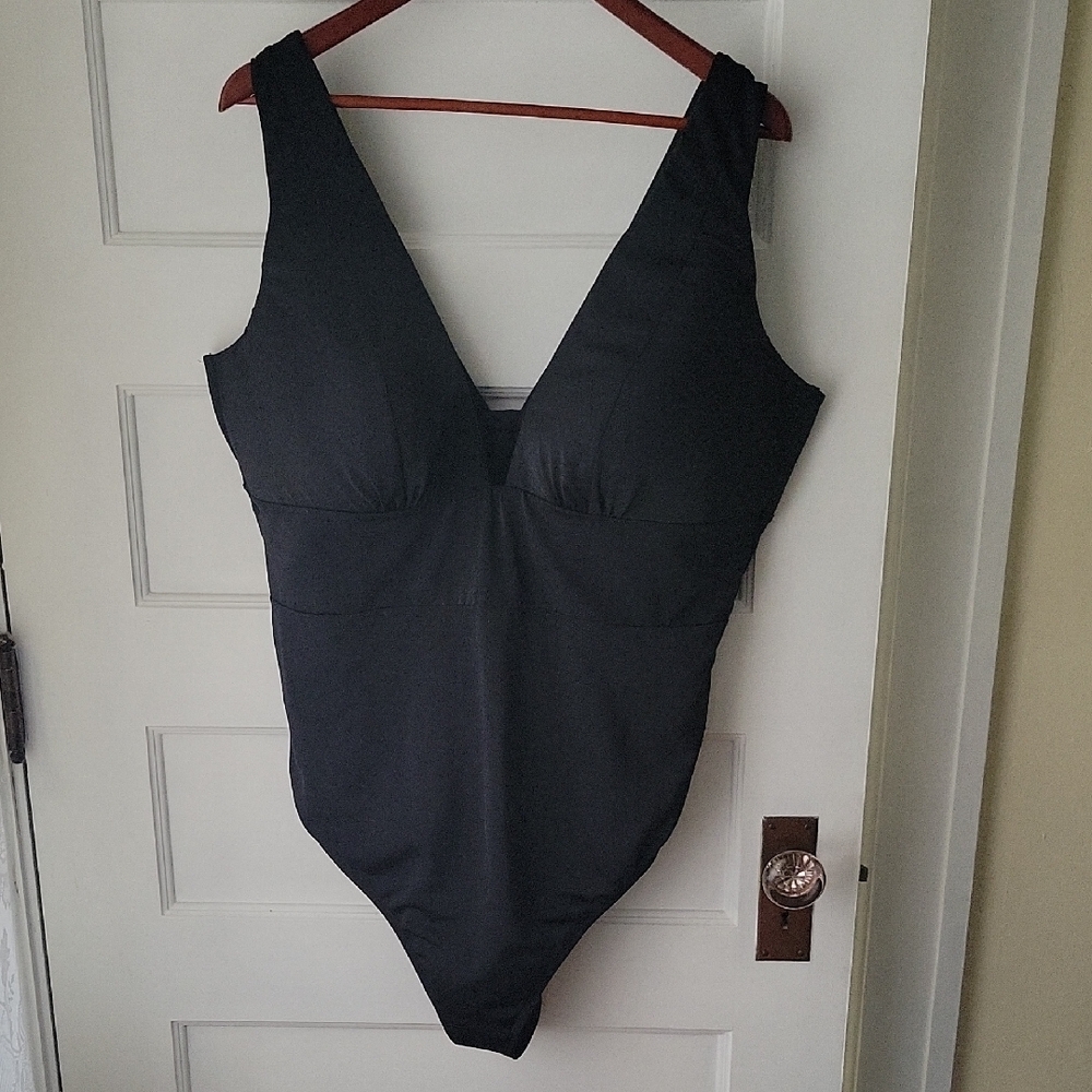 Black One-Piece Swimsuit